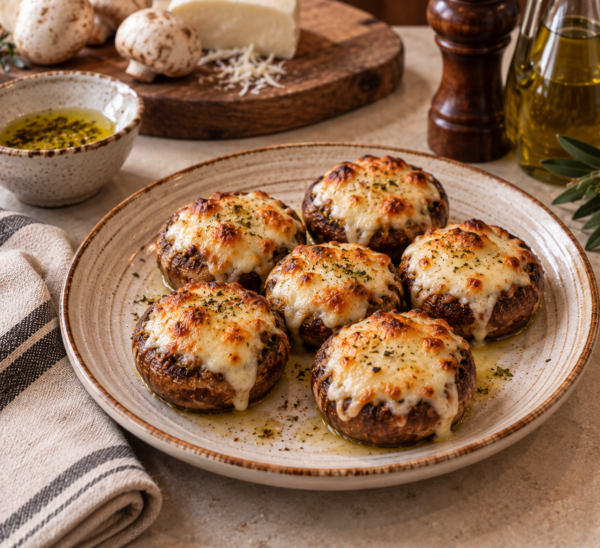 Peynirli mantar / Champignon farcis au fromage