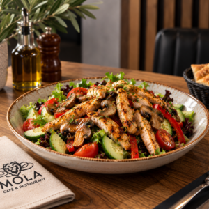 Sıcak tavuk salatası / Salade de poulet chaud